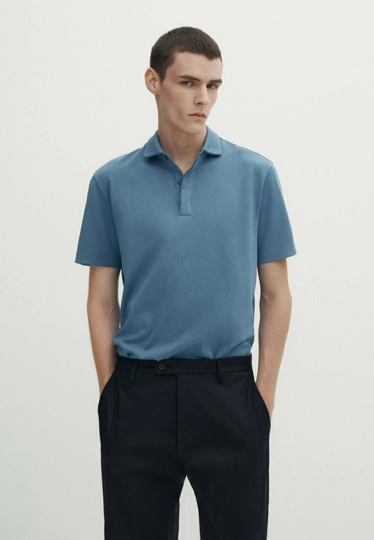 Massimo Dutti Short Sleeve Gassed - Polo Shirt