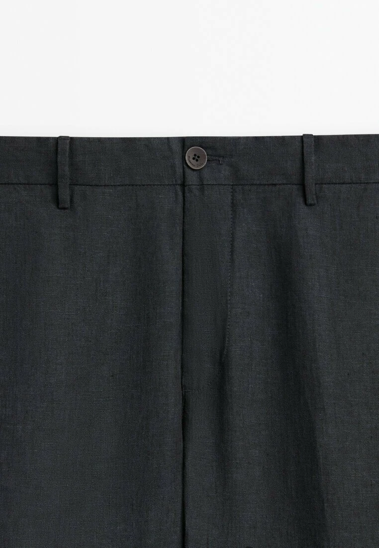 Massimo Dutti Tapered Fit - Chinos - Dark Grey 10 Massimo Dutti Tapered Fit - Chinos - Dark Grey - Image 8