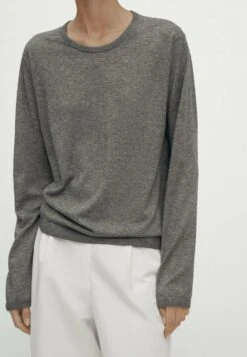 Massimo Dutti Crew Neck Blend - Sweatshirt - Dark Grey