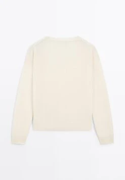 Massimo Dutti CREW NECK CASHMERE WITH LONG SLEEVES - Jumper - Beige -Massimo Dutti Shop 866c215063b0496891ddd992f0422e84