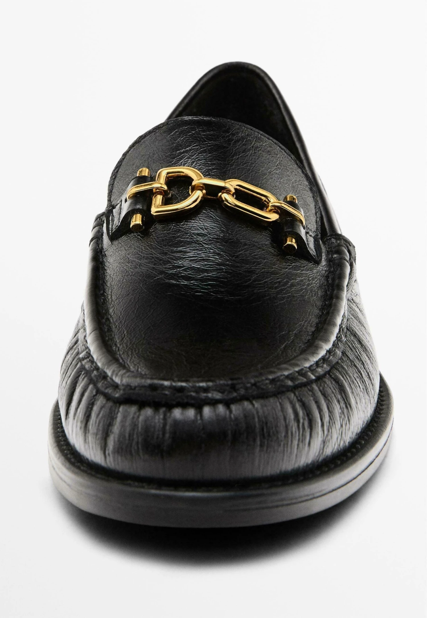 Massimo Dutti CRACKLED WITH DECORATIVE DETAIL - Slip-ons - Black 7 Massimo Dutti CRACKLED WITH DECORATIVE DETAIL - Slip-ons - Black - Image 5