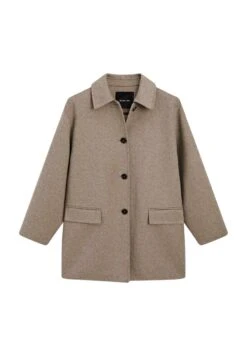 Massimo Dutti MEDIUM - Classic Coat - Brown -Massimo Dutti Shop 86ce1577ea964591a4020f4f3c5ad3b8