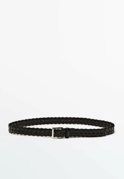 Massimo Dutti Braided Belt - Black -Massimo Dutti Shop 8718e00c6d544b72875c4b0ed771d5ab