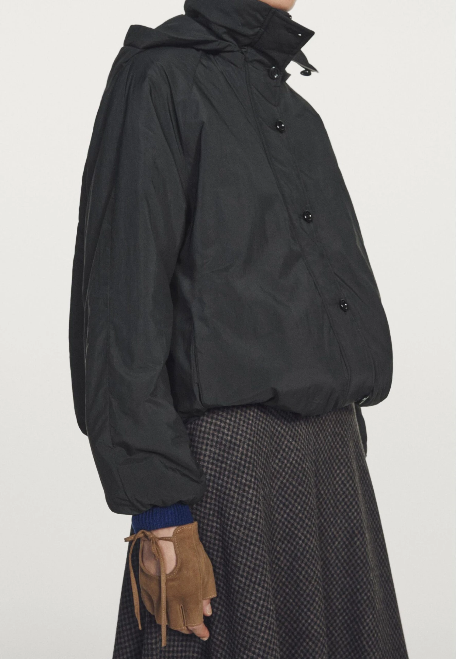 Massimo Dutti WATER-REPELLENT PADDED WITH HIGH NECK - Parka - Black 7 Massimo Dutti WATER-REPELLENT PADDED WITH HIGH NECK - Parka - Black - Image 5