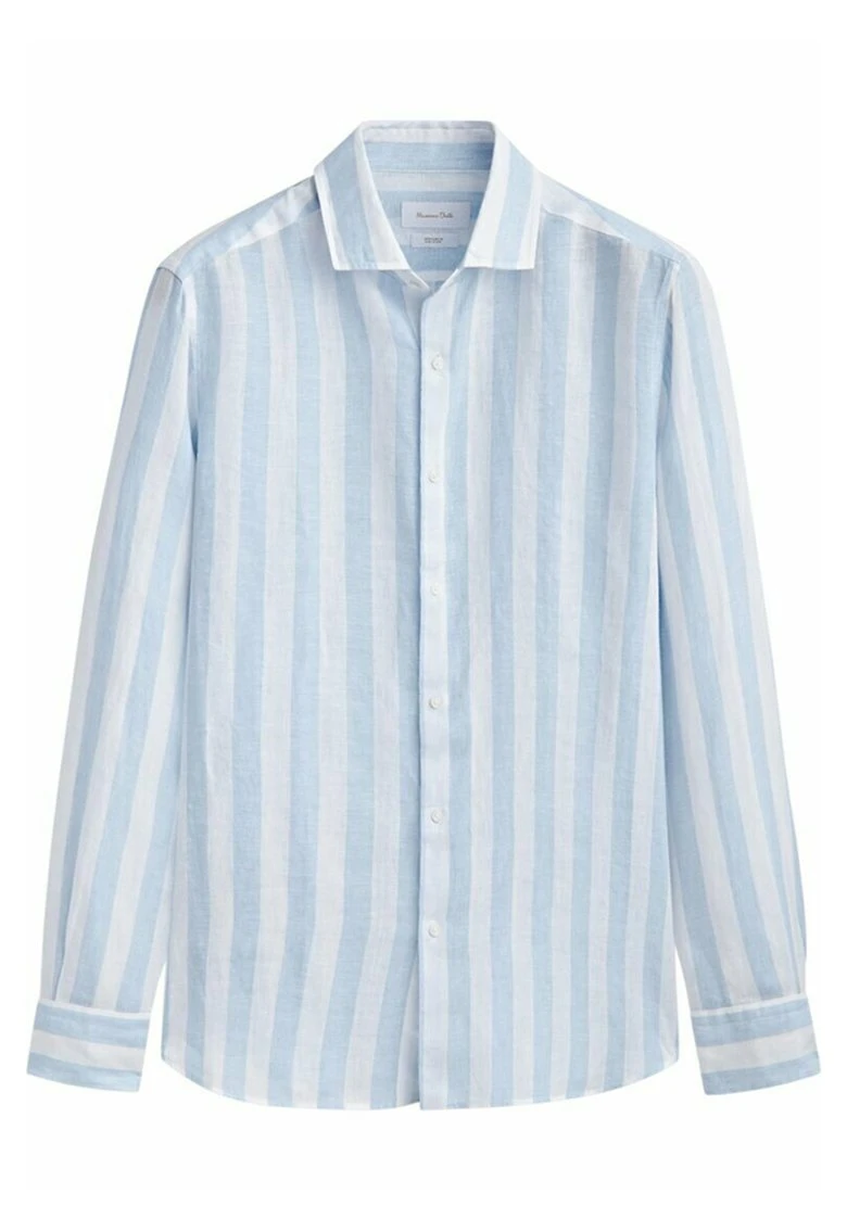 Massimo Dutti Striped - Shirt - Light Blue 7 Massimo Dutti Striped - Shirt - Light Blue - Image 5