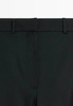 Massimo Dutti SAROUEL WITH BUCKLE - Trousers - Black -Massimo Dutti Shop 87685d804a424f8ea5f989f1a062ef6b
