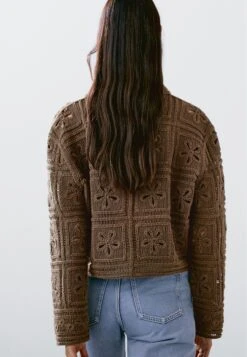 Massimo Dutti CROCHET KNIT WITH BUTTONS - Light Jacket - Dark Brown 13 Massimo Dutti CROCHET KNIT WITH BUTTONS - Light Jacket - Dark Brown -Massimo Dutti Shop 877166eee9424c16a6913f4bfc51ce6a