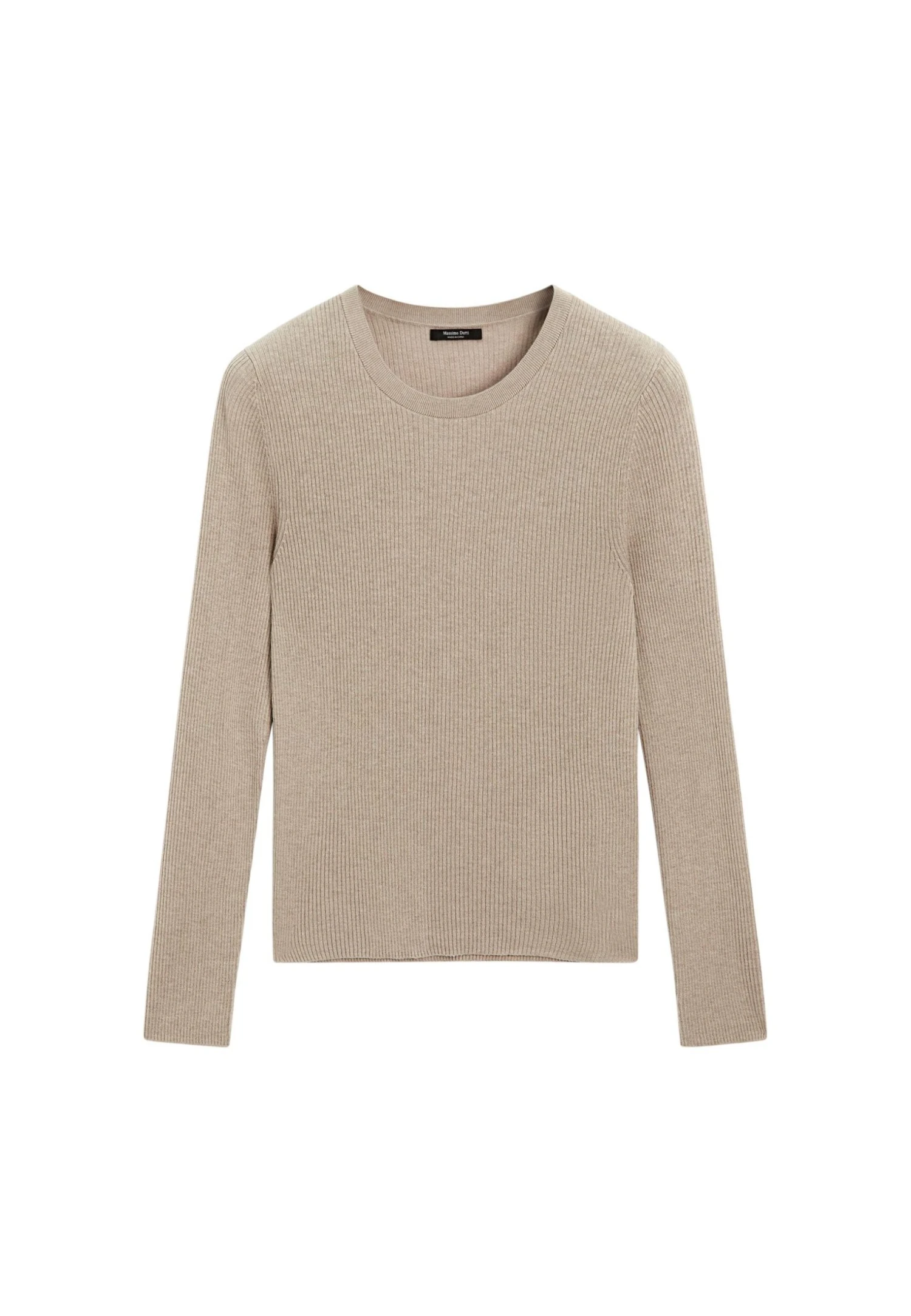 Massimo Dutti RIBBED CREW NECK - Jumper - LIGHT BROWN 8 Massimo Dutti RIBBED CREW NECK - Jumper - LIGHT BROWN - Image 6
