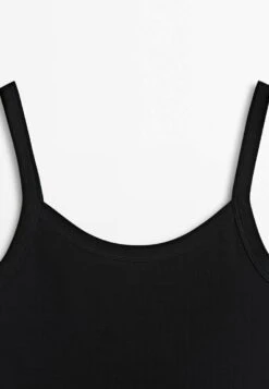 Massimo Dutti Mercerised - Top - Black -Massimo Dutti Shop 880e3d362a42450dbb4bee85dfc39665