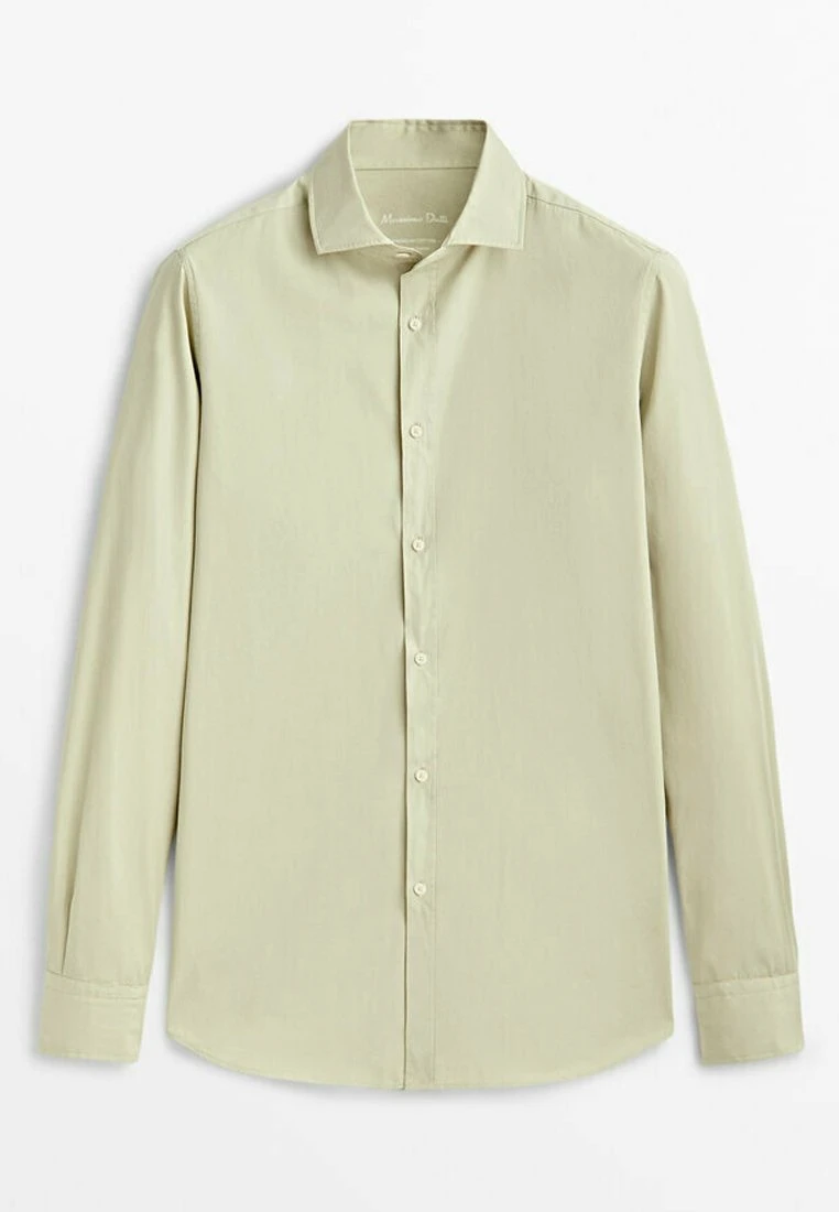 Massimo Dutti Slim Fit - Shirt - Khaki 12 Massimo Dutti Slim Fit - Shirt - Khaki - Image 10