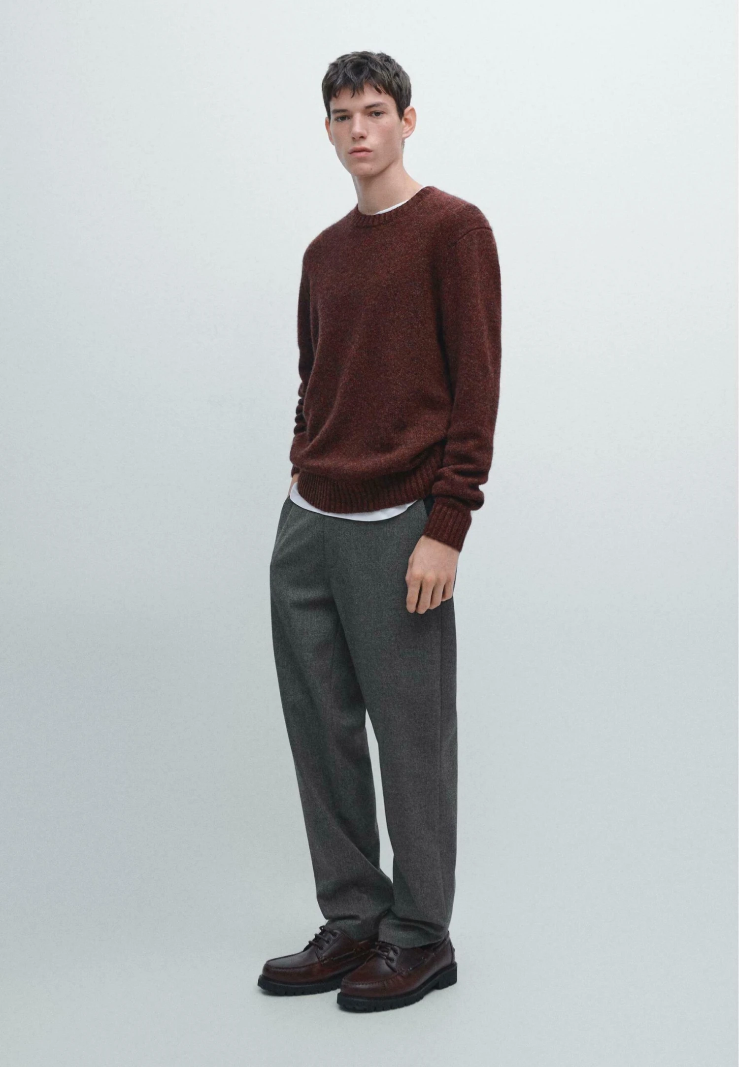 Massimo Dutti JOGGER WITH TEXTURED DETAIL - Trousers - Grey 4 Massimo Dutti JOGGER WITH TEXTURED DETAIL - Trousers - Grey - Image 2