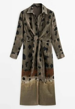 Massimo Dutti Printed With Knot - Shirt Dress - Brown 18 Massimo Dutti Printed With Knot - Shirt Dress - Brown -Massimo Dutti Shop 88c6743e87294d04b6630bba21a300e4