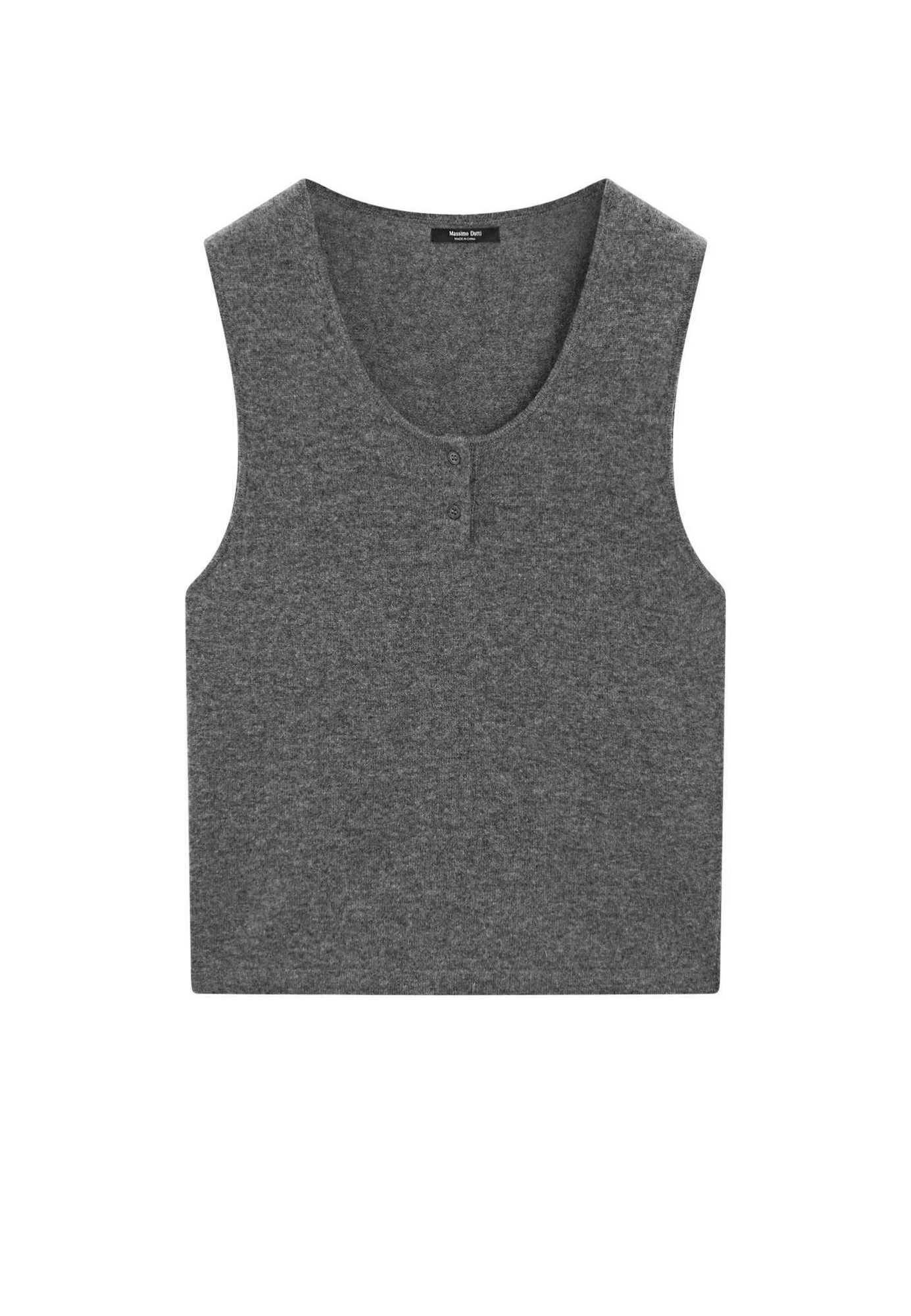 Massimo Dutti WITH BUTTON DETAILS - Top - Grey 8 Massimo Dutti WITH BUTTON DETAILS - Top - Grey - Image 6