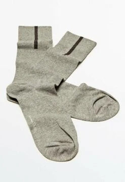 Massimo Dutti Long With Contrast Stripe - Socks - Light Grey -Massimo Dutti Shop 88e8c321b74f4d2692ea64d486816da9