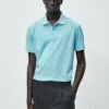 Massimo Dutti Polo Shirt - Turquoise -Massimo Dutti Shop 89008ae5c6c4436e9264844bdcad146c