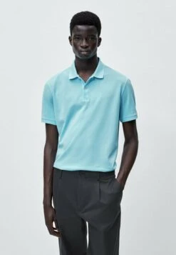 Massimo Dutti Polo Shirt - Turquoise