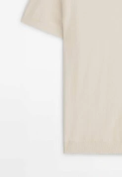 Massimo Dutti Polo Shirt - Beige -Massimo Dutti Shop 8914b2d1bc8545958ef7c64708bc4de7