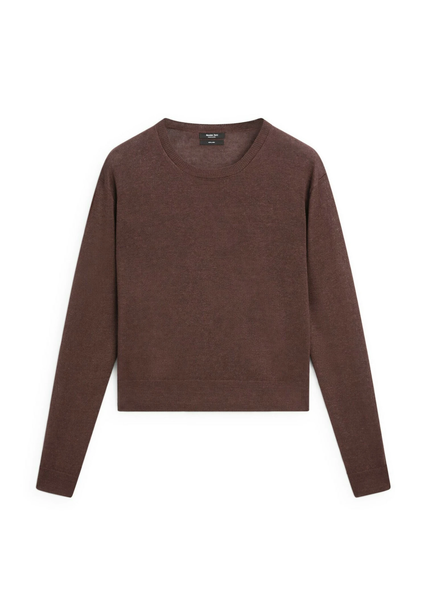 Massimo Dutti CREW NECK - Jumper - Mottled Bordeaux 7 Massimo Dutti CREW NECK - Jumper - Mottled Bordeaux - Image 5