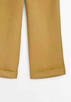 Massimo Dutti With Turn-Up Hems - Trousers - Camel -Massimo Dutti Shop 892471fd99544286ba8ceda4a1b23e43