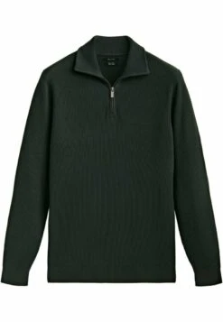 Massimo Dutti Textured Mock Neck With Zip - Jumper - Green -Massimo Dutti Shop 893a97a9604a42fa9613b5159cb07cb8