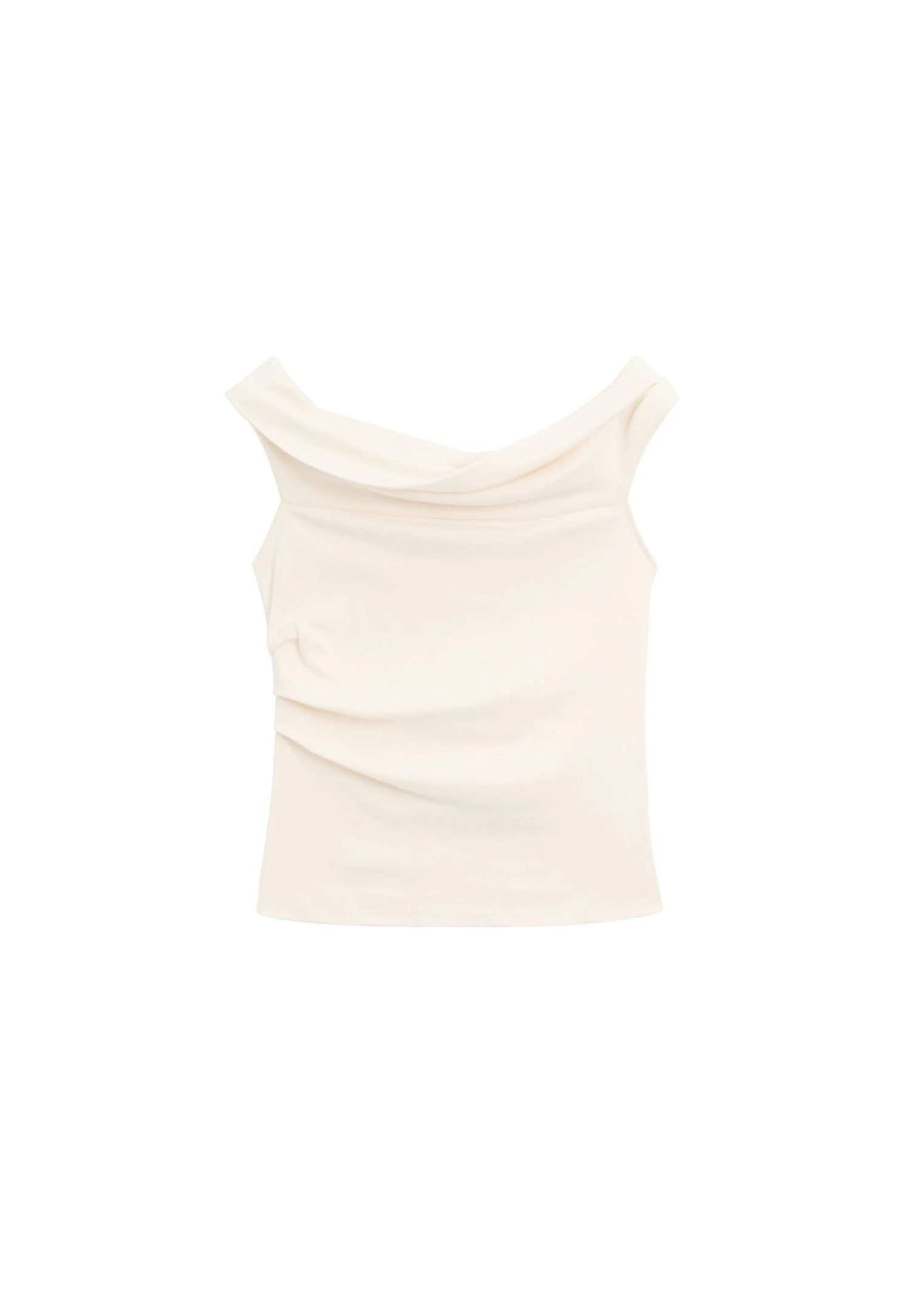 Massimo Dutti DRAPED STRAPLESS NECKLINE - Top - White 8 Massimo Dutti DRAPED STRAPLESS NECKLINE - Top - White - Image 6