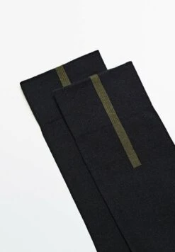 Massimo Dutti With Contrast Stripe - Socks - Dark Blue -Massimo Dutti Shop 894658b3e64a4d39a131066ea1df5b53