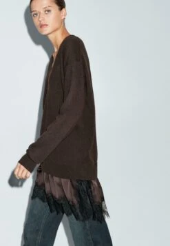 Massimo Dutti WITH CONTRAST - Jumper Dress - Dark Brown 13 Massimo Dutti WITH CONTRAST - Jumper Dress - Dark Brown -Massimo Dutti Shop 89576316260f4d6d85457534fd623c2d