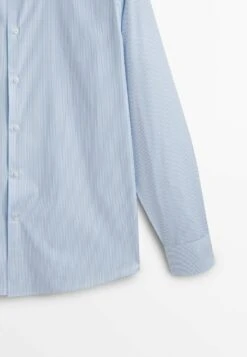 Massimo Dutti Easy Iron Slim Fit Striped- Shirt - Light Blue 10 Massimo Dutti Easy Iron Slim Fit Striped- Shirt - Light Blue -Massimo Dutti Shop 897b6706ce5943388246d6e7e07dc47a