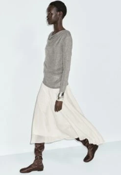 Massimo Dutti WITH DRAPED NECKLINE - Long Sleeved Top - Grey 14 Massimo Dutti WITH DRAPED NECKLINE - Long Sleeved Top - Grey -Massimo Dutti Shop 8992850c81474ad99de457f47e7308c3