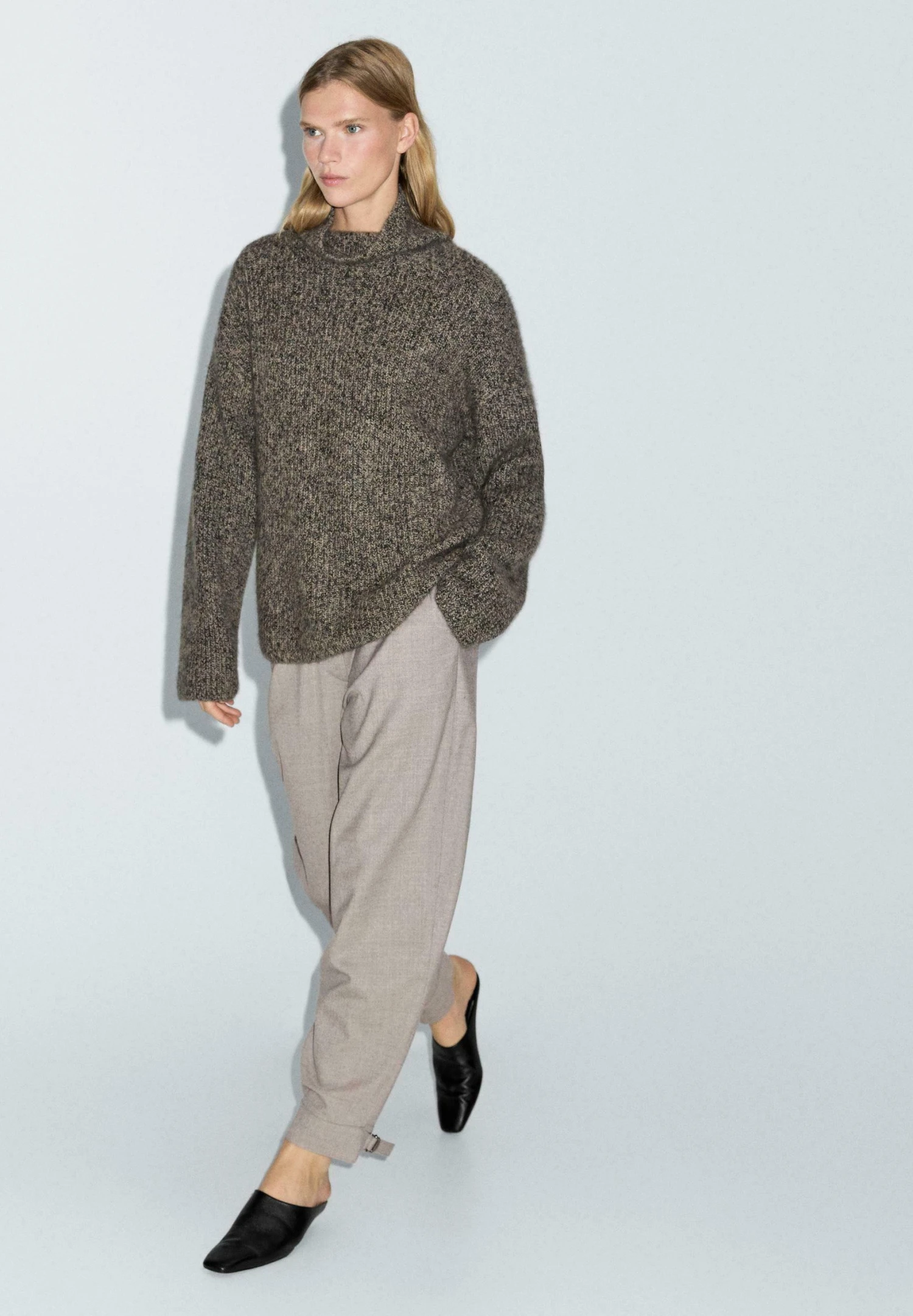 Massimo Dutti SAROUEL WITH BUCKLE DETAIL - Trousers - Light Brown 7 Massimo Dutti SAROUEL WITH BUCKLE DETAIL - Trousers - Light Brown - Image 5