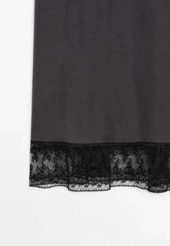 Massimo Dutti STRAPPY MIDI WITH LACE DETAIL - Cocktail Dress / Party Dress - Grey -Massimo Dutti Shop 8995759a711c4201be6c1a8a4debf7ac