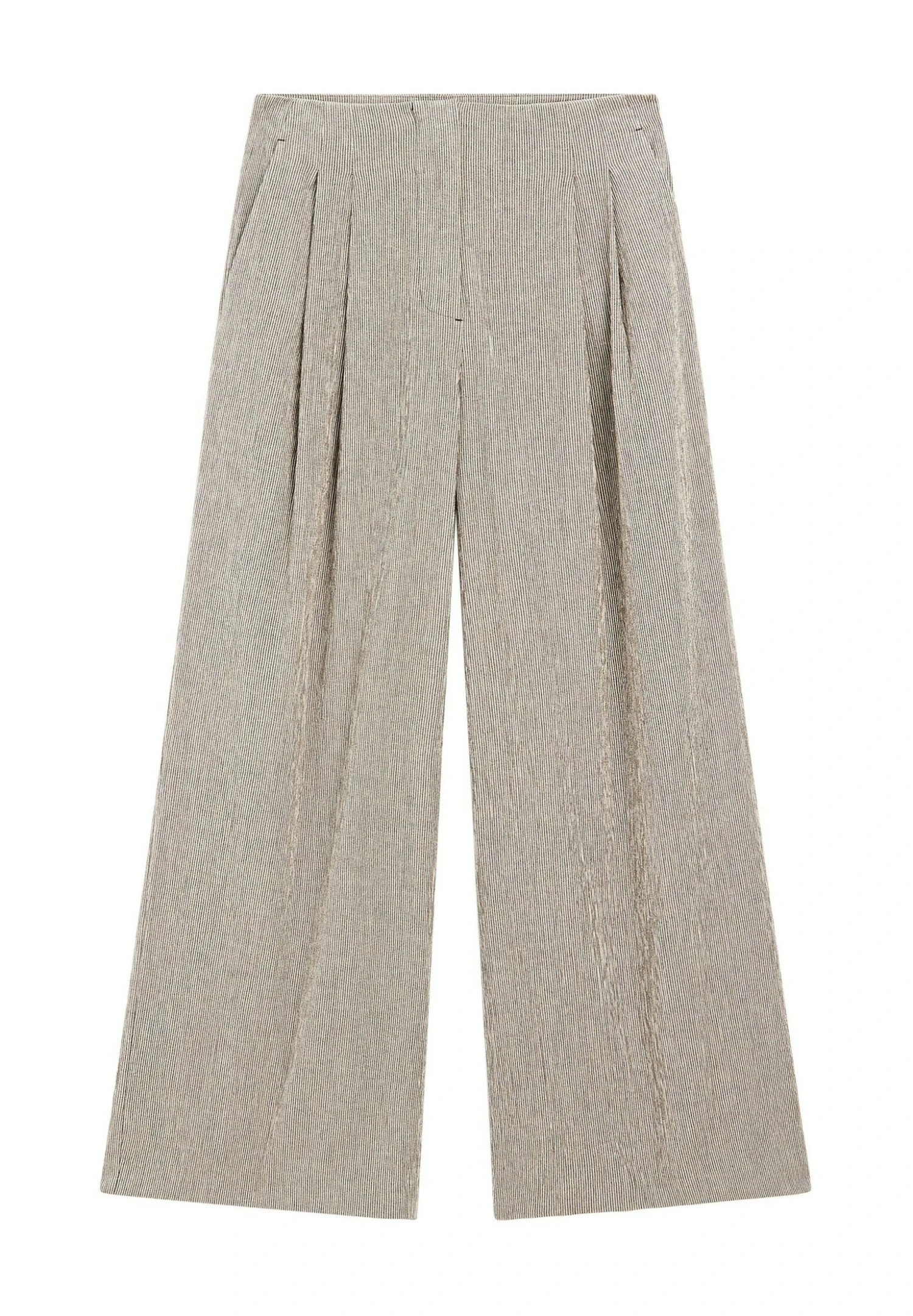Massimo Dutti TEXTURED MULTI-STRIPE - Trousers - Grey 7 Massimo Dutti TEXTURED MULTI-STRIPE - Trousers - Grey - Image 5