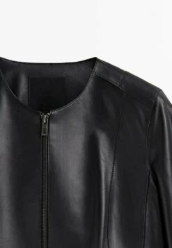 Massimo Dutti Leather Jacket - Black 23 Massimo Dutti Leather Jacket - Black -Massimo Dutti Shop 89fa495bdb6f49adaa5a84408e2fe8db