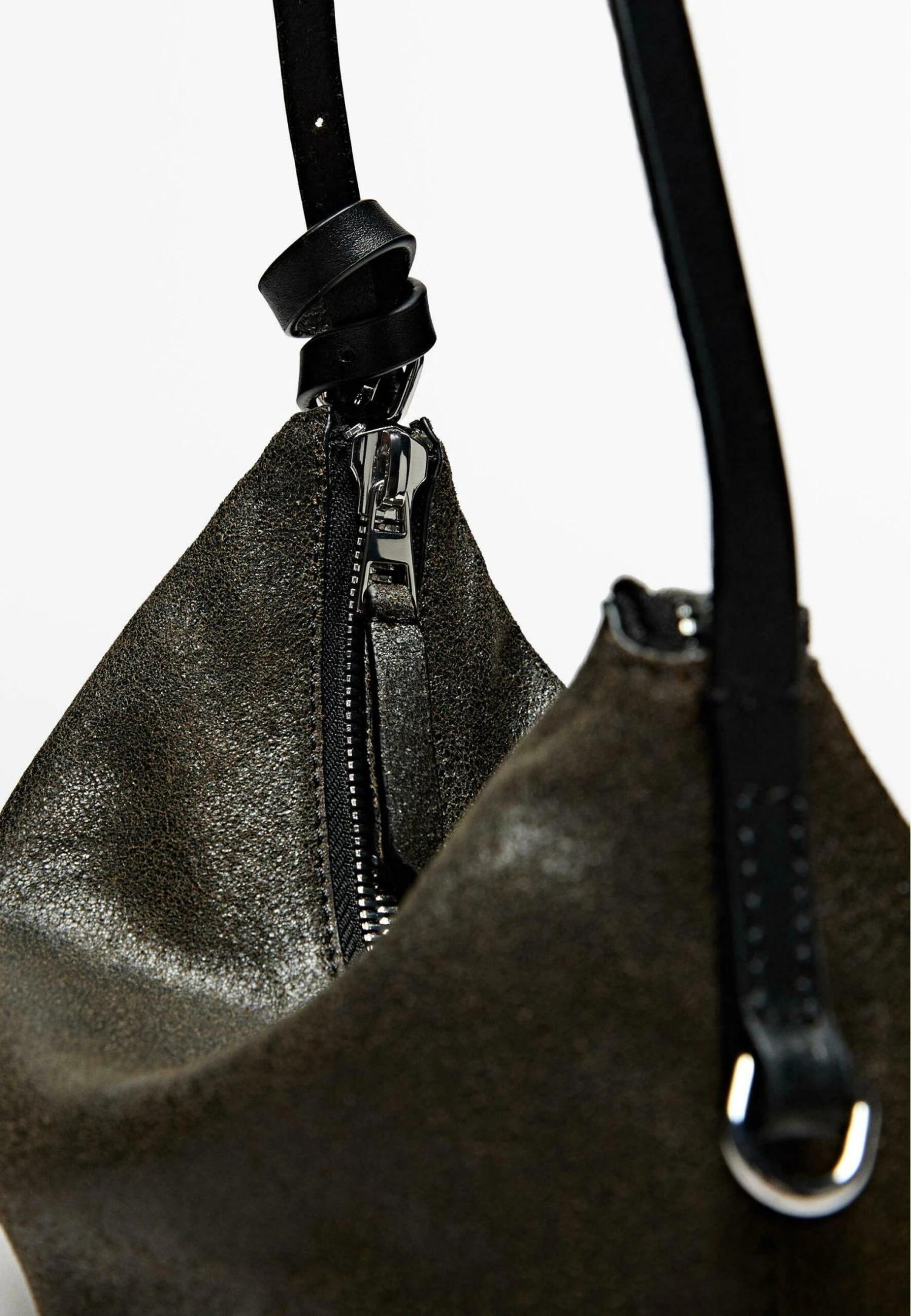 Massimo Dutti Handbag - Mottled Dark Green 6 Massimo Dutti Handbag - Mottled Dark Green - Image 4