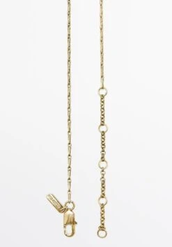 Massimo Dutti LONG COCOA TASSEL - Necklace - Gold-coloured -Massimo Dutti Shop 8a58e4d8686c4ea883fca550376ad4a4