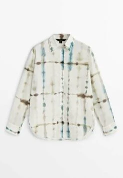 Massimo Dutti Tie Dye- Button-Down Blouse - Beige -Massimo Dutti Shop 8a7bc65addd2454eb8e9b09e14559dcf