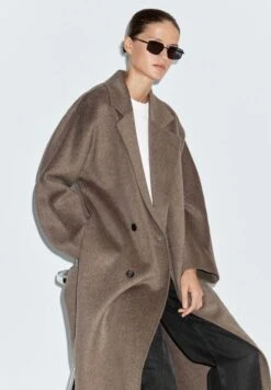 Massimo Dutti DOUBLE-BREASTED - Classic Coat - Dark Brown -Massimo Dutti Shop 8ae1acebc9cf4df7801ca5dba13740ce