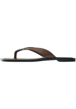 Massimo Dutti T-Bar Sandals - Brown