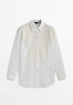 Massimo Dutti With Chest Detailing - Button-Down Blouse - White 21 Massimo Dutti With Chest Detailing - Button-Down Blouse - White -Massimo Dutti Shop 8b66904a13fd43e4b7f48276b2735087