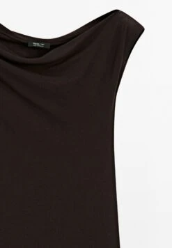 Massimo Dutti SLEEVELESS ASYMMETRIC CUT - Print T-shirt - Brown -Massimo Dutti Shop 8bb775ddd3fc41f08a0c752308de85cf