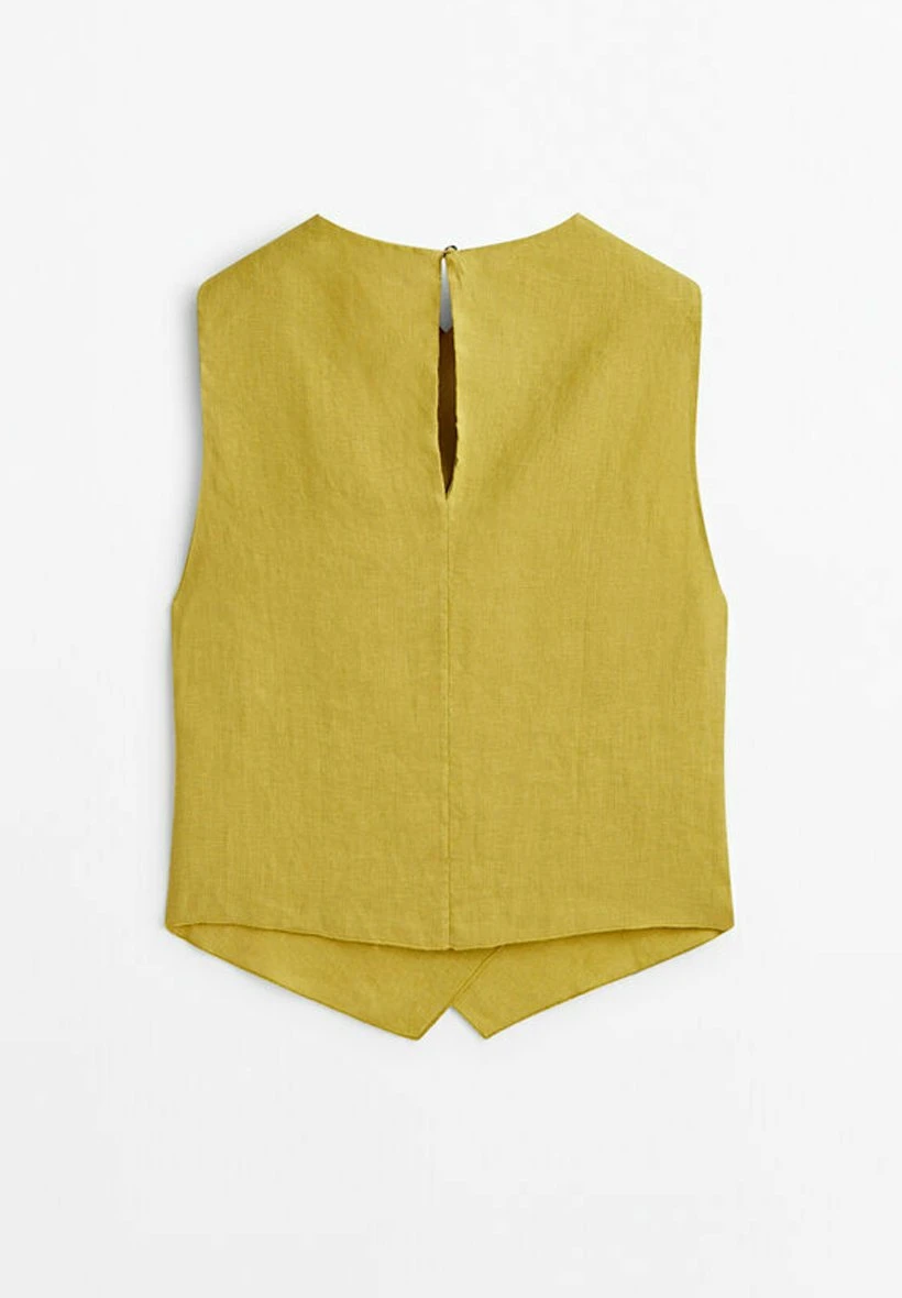 Massimo Dutti Crossover - Blouse - Mustard Yellow 9 Massimo Dutti Crossover - Blouse - Mustard Yellow - Image 7