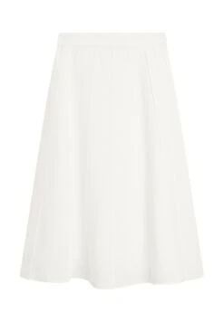 Massimo Dutti FLARED MIDI WITH SEAM DETAILS - A-line Skirt - White -Massimo Dutti Shop 8ce50642f66f4c58847e244cdcbdb7d6