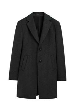 Massimo Dutti LONG WITH LAPEL COLLAR - Classic Coat - Dark Grey -Massimo Dutti Shop 8cf86ad30bbe477687cbea6f69274579 1