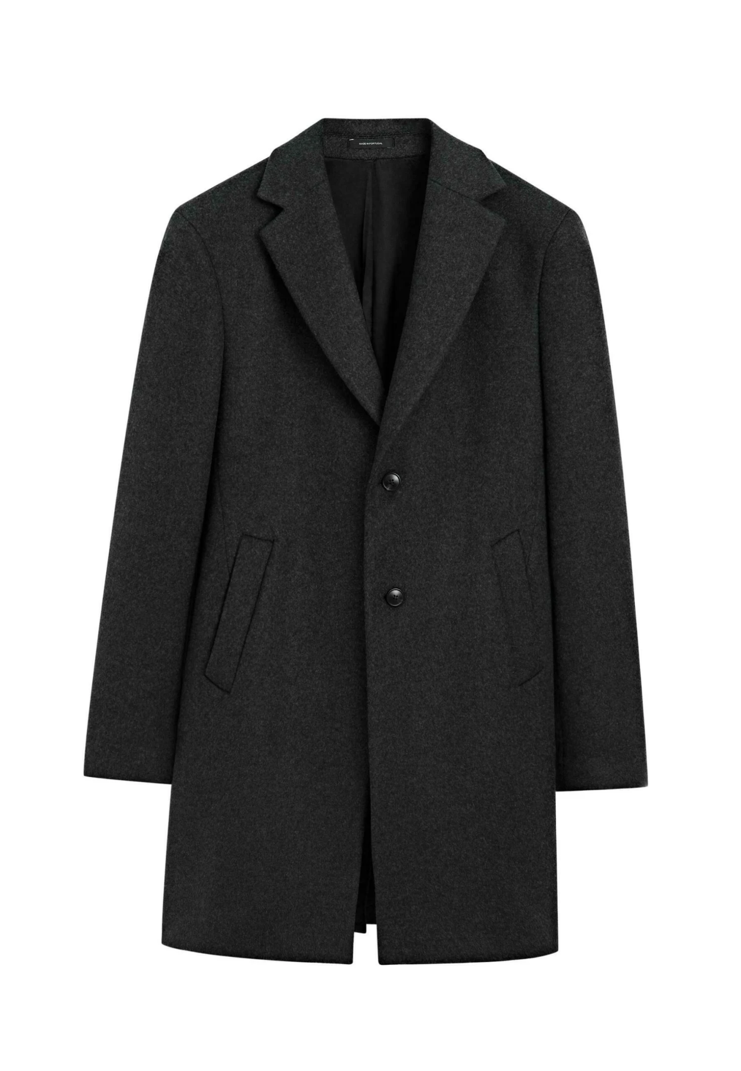 Massimo Dutti LONG WITH LAPEL COLLAR - Classic Coat - Dark Blue 12 Massimo Dutti LONG WITH LAPEL COLLAR - Classic Coat - Dark Blue - Image 10