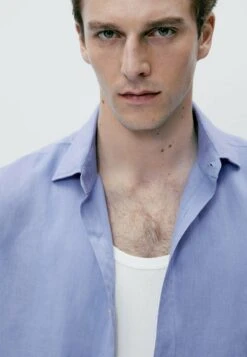 Massimo Dutti Shirt - Stone Blue Denim -Massimo Dutti Shop 8d1d77b960a84434928d85e17a2eb8d3