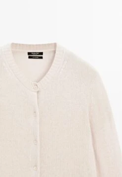 Massimo Dutti KNITTED CREW NECK - Cardigan - Beige -Massimo Dutti Shop 8d50a7febe2542f5abec54cabd284518