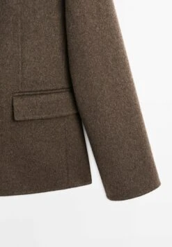 Massimo Dutti TAILORED COLLAR - Blazer - Brown -Massimo Dutti Shop 8d51237e3afb489bad305dc9cac024d0