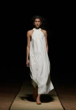 Massimo Dutti Long Halter Neck With Flounce - Maxi Dress -Massimo Dutti Shop 8d8b496b40e345019069d6c0879d8fe2