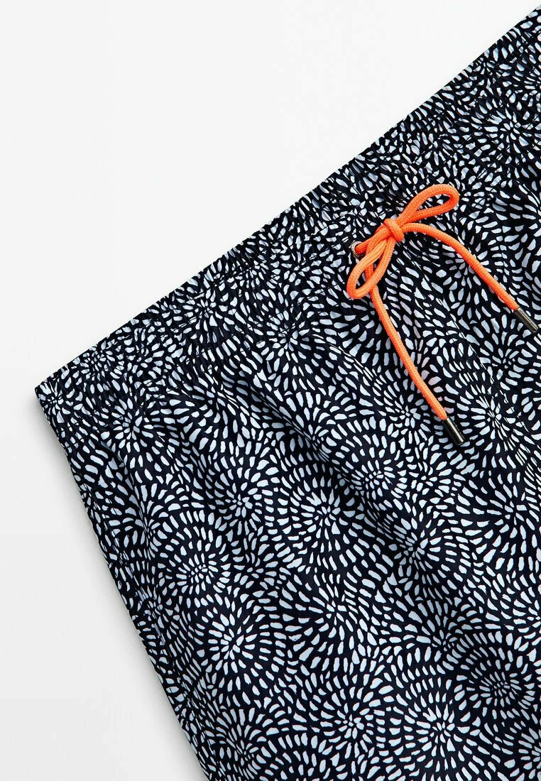 Massimo Dutti Spiral Print - Swimming Shorts - Dark Blue 8 Massimo Dutti Spiral Print - Swimming Shorts - Dark Blue - Image 6