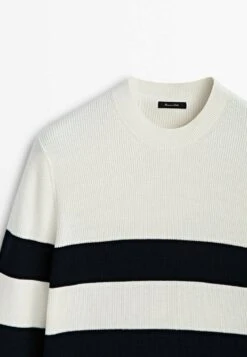 Massimo Dutti Striped Crew Neck - Jumper - Beige 19 Massimo Dutti Striped Crew Neck - Jumper - Beige -Massimo Dutti Shop 8db94b255d3a40618b89f48c75121b70